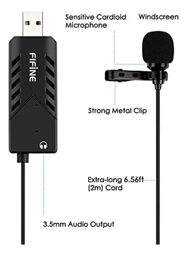 Lavalier Microfono De Solapa Fifine Usb Samsung Galaxy S3 Mi