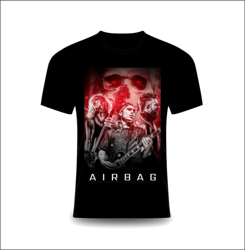 Remera Airbag Rojo - Negro  / Bandas / Recitales