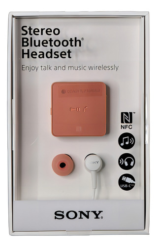 Fones de ouvido Bluetooth estéreo Sony Sbh24 rosa rosa