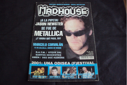 Revista Madhouse # 118 - Tapa Jason Newsted (metallica)