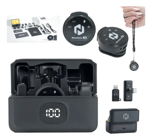 Microfone Sem Fio Magnético Zcco J6 Redução De Ruído