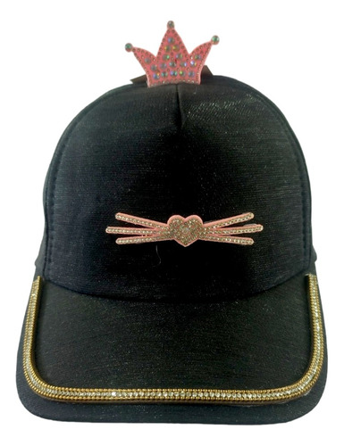 Gorra Para Niña Y Mujer Con Corona De Princesa Y Corazón 