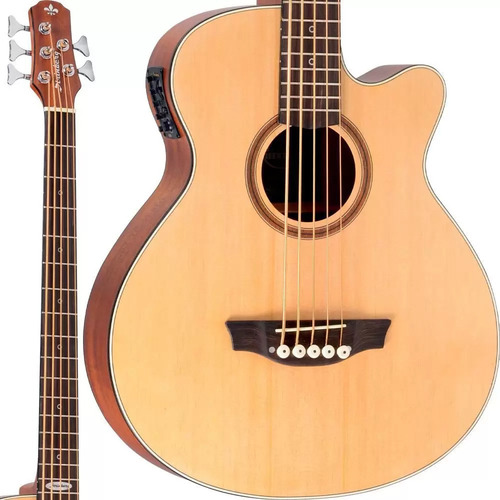 Baixolão Eletroacústico 5 Cordas Strinberg SB250C NS Natural Satin Fosco