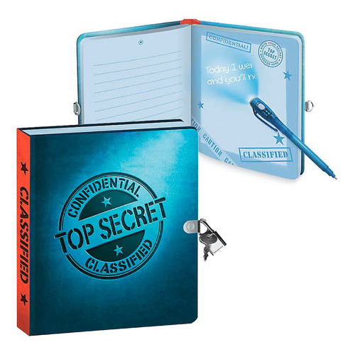 Peaceable Kingdom Parte Superior Secret Lock And Key Diario