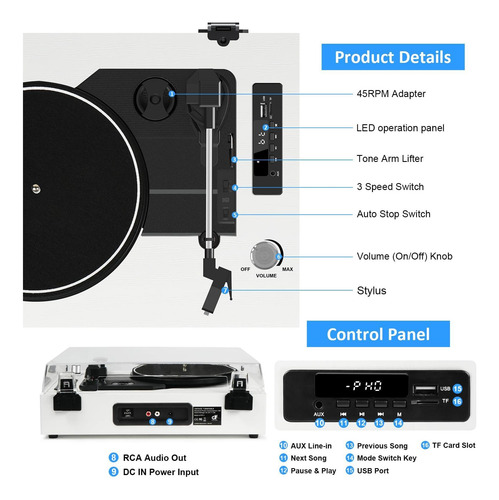 Bluetooth De Vinylslink Bluetooth Con Altavoz Bulit En De El