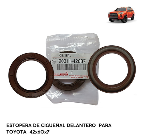 Estopera De Cigueñal Delantera 4runner Fj Tacoma 42x60x7