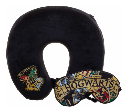 Almohada De Viaje Harry Potter Hogwarts Y Máscara Fr2va 
