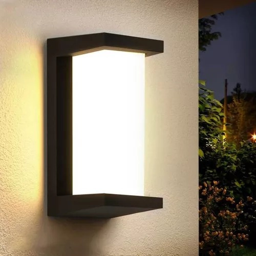 Lámpara De Pared Led Impermeable Iluminación Exterior Patio