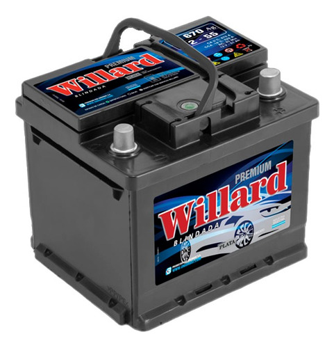 Bateria Willard 12x55 Alta Ub670 Ub 670 Plata Blindada