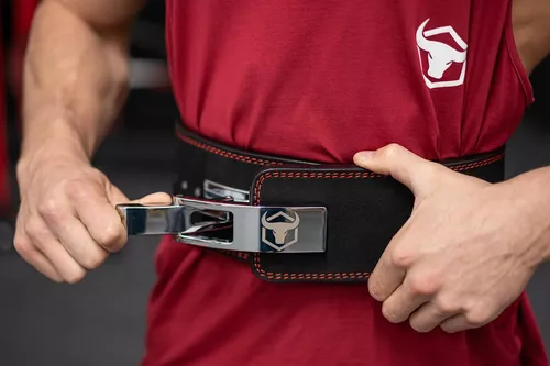 Cinturón con palanca para levantar peso - Cinturón de 13 mm de potencia - 4  pulgadas de ancho - Resistente para levantamiento de pesas extremo