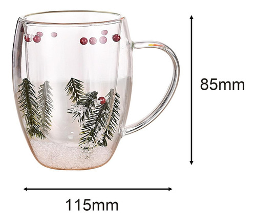 Ya Tazas De Café De Cristal Navideñas Y Tazas De Espresso