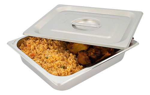 Inserto Acero Inoxidable 1/2 Con Tapa65 Cm Shorbull