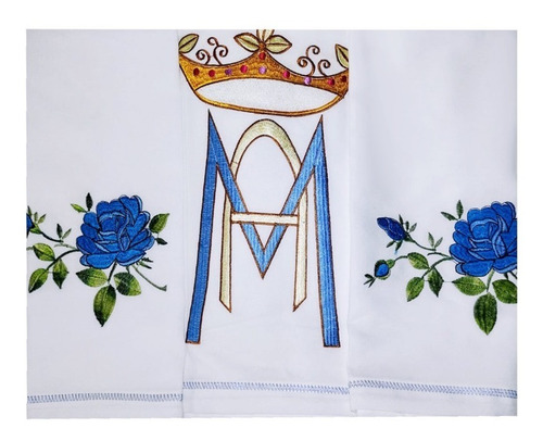 Mantel Para Altar De Iglesia 2.5m Bordado Para La Virgen