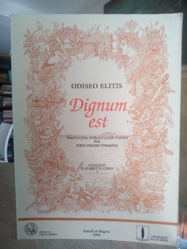 Libro Dignum Est - Odiseo Elitis