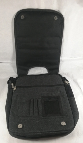 Imagen 6 de 8 de Morral Caterpillar Porta Tablet iPad Hasta 12 Pulgadas Plomo