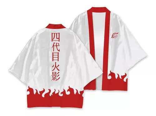 Camiseta Uniforme Quarto Hokage Minato Anime Naruto