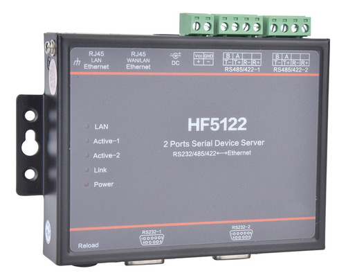 Rs422 A Ethernet Hf-5122 De Doble Puerto Serie Rs232/rs485/