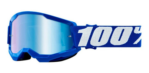 Óculos 100% Strata 2 Espelhado Blue Azul Novo