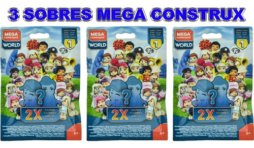 Mega Construx World 2 Figuras Mattel 