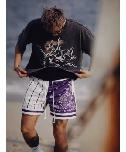 Pantalones Cortos Deportivos De Verano Con Malla De Balonces