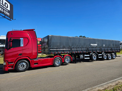 Scania R450 6x2 Highline Ano 22 + 4 Eixo Facchini 0km 14mts