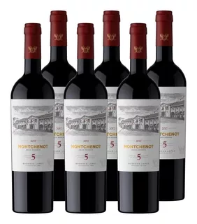 Vino tinto Cabernet Sauvignon, Merlot y Malbec Montchenot Gran Reserva 2017 bodega Bodegas López 750 ml pack x 6 u en estuche de caja