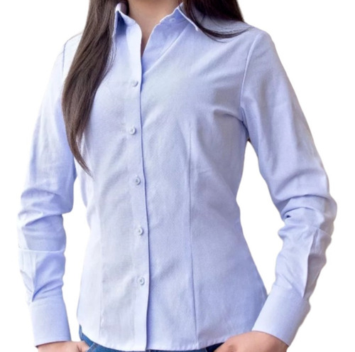 Camisa Oxford Dotacion Empresarial Clásico Dama 