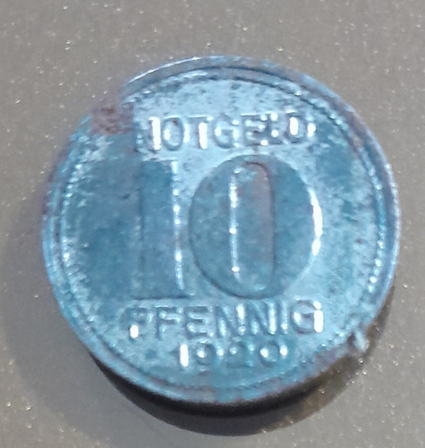 Moneda De 10 Pfennig, Año 1920, Notgeld  Buen Estado