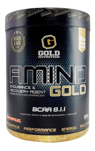 Amino Gold 280 Gr Gold Nutrition Bcaa Arginina Glutamina Alanina