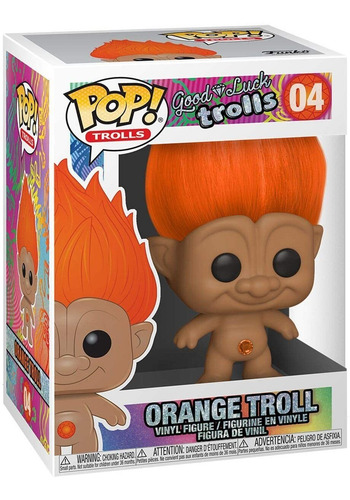 Funko Pop! Trolls: - Naranja Troll, Multicolor