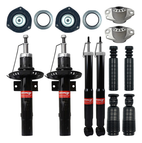 Kit 4 Amortiguadores Ibiza 2007 2008 1.6l Con Bases Y Gomas