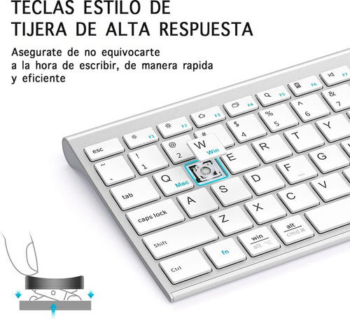 Teclado Inalámbrico Para Macbook Windows Android Numerico