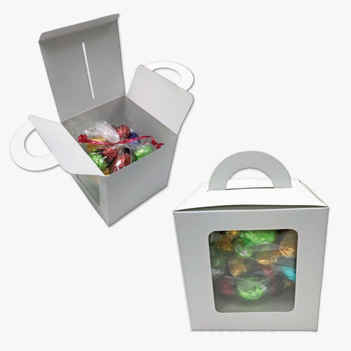 Cajas Para Huevos De Pascua Nº 3 Y 4  Con Ventana  Pack X 50