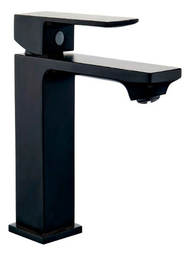 Llave Monomando Lavamanos Alto 26cms Negro Isola / Dechaus