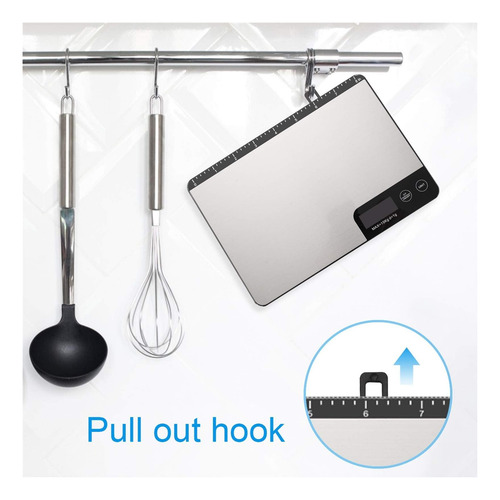 Escala De Cocina Amiloe Max 33lb Con Longitud De Medida (8 Y