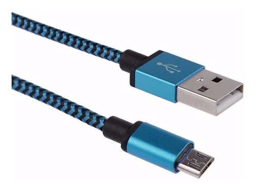 Cable Trenzado 3m Aluminio Android Galaxy 4g Micro Usb Datos