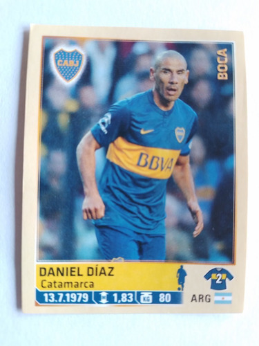 Figurita Futbol Argentino 2014 N 72 Diaz Boca