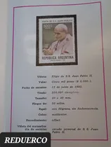Comprar Cuadernillo Día Emisión 5 Estampillas Visita Juan Pablo Ii 