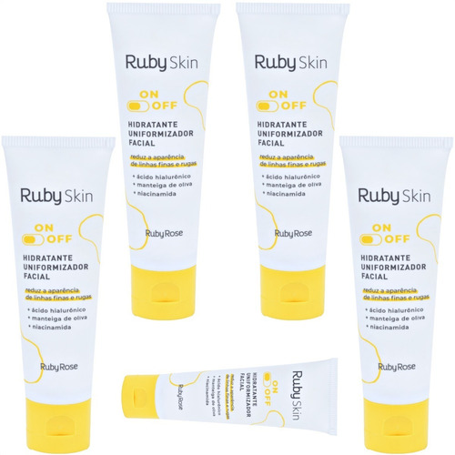 Imagem 3 de 10 de Hidratante Uniformizador Facial Ruby Skin On + Off Ruby Rose