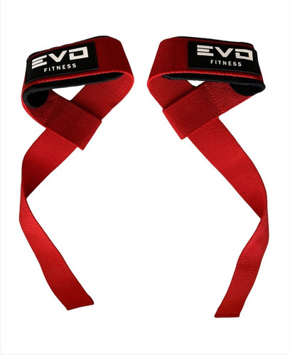 Imagen 1 de 3 de Strap Agarradera Gimnasio Gym Powerlifter Rojo