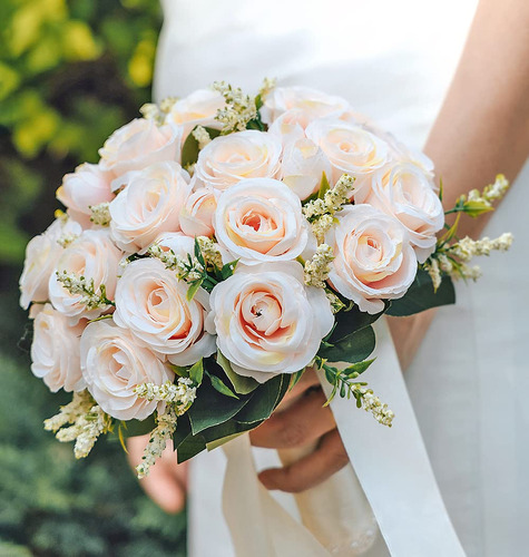 Floinla Ramos De Boda Para Novia, Ramo De Dama De Honor, Ros