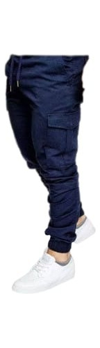 Pantalón De Caballero Modelo Jogger Con Bolsas De Cargo