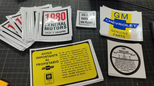 Calcomanias Y Stiker Originales Chevrolet Y Ford