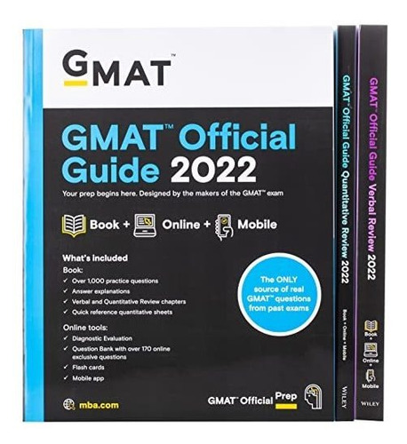 Book : Gmat Official Guide 2022 Bundle Books Online Questio