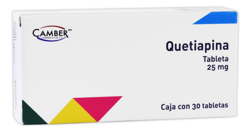 Quetiapina 25 Mg Caja 30 Tabletas Camber Pharma Laboratorios
