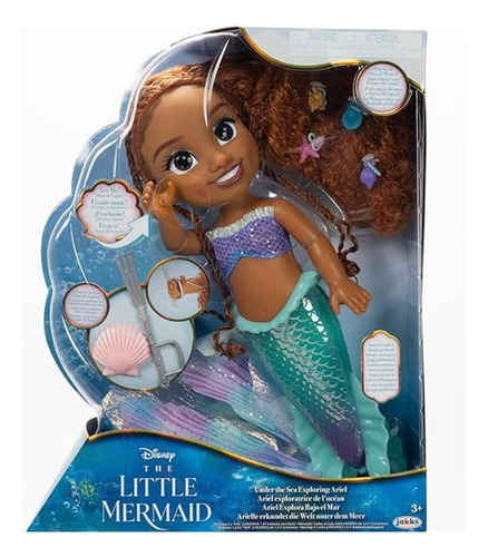 Muñeca Disney Ariel La Sirenita Live Action Luz Y Sonidos