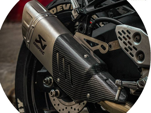 Escape Akrapovic M1 De Moto Universal Titanium Con Fibra