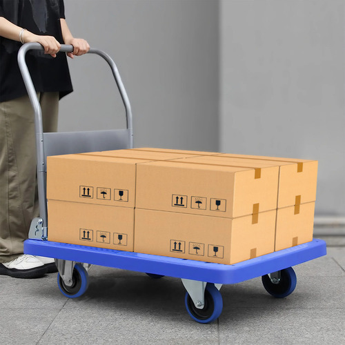 Carrito Con Plataforma Plastica Cap Max300kg Resistente