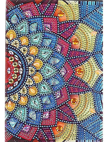 5d Diamond Painting Notebook Kits Mandala Flower Cover Leath