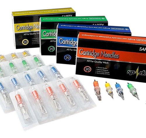 Caja De 20 Cartuchos Tattoo Surtida (spark-ez-stigma)